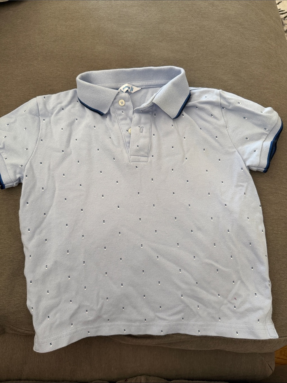 Mayoral Boy’s Light Blue Polo Shirt Size 5